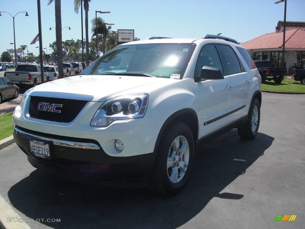 2009 Acadia SLE - Summit White / Ebony photo #1