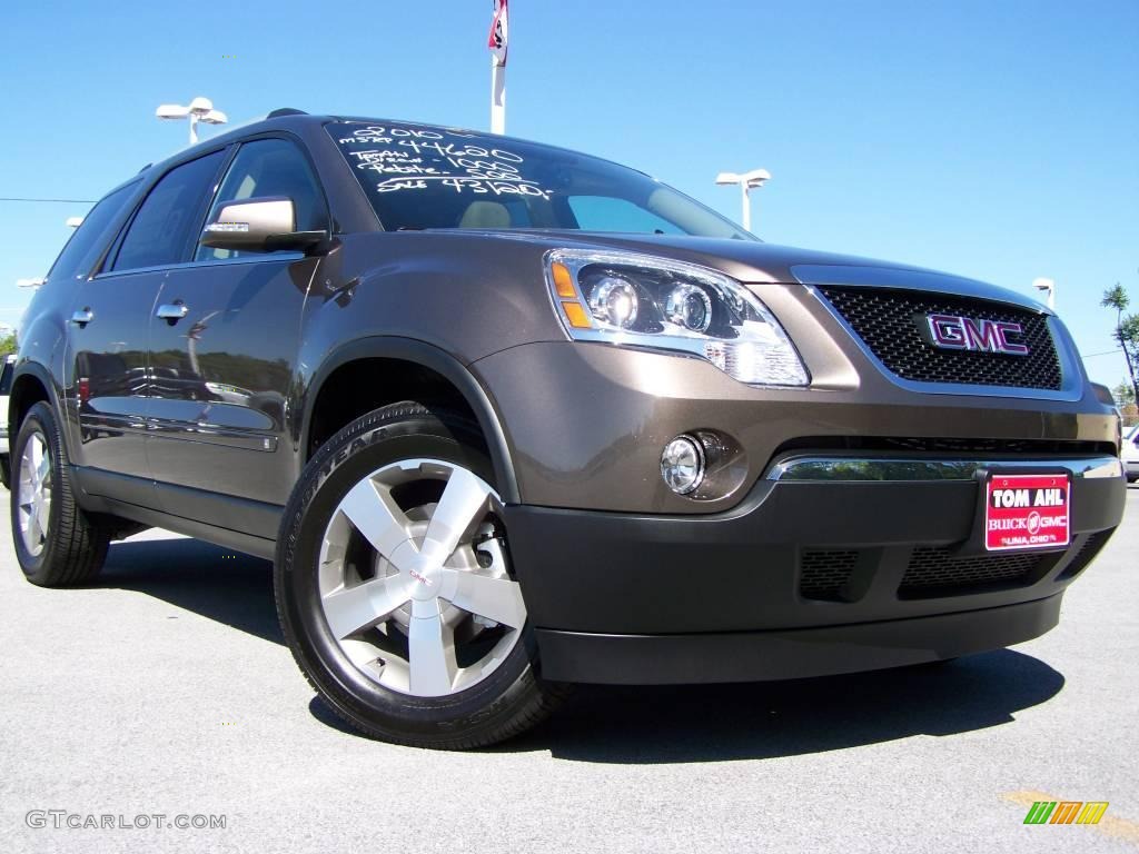 2010 Acadia SLT - Medium Brown Metallic / Cashmere photo #1