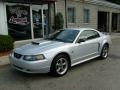 2002 Satin Silver Metallic Ford Mustang GT Coupe  photo #1