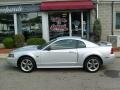 2002 Satin Silver Metallic Ford Mustang GT Coupe  photo #2