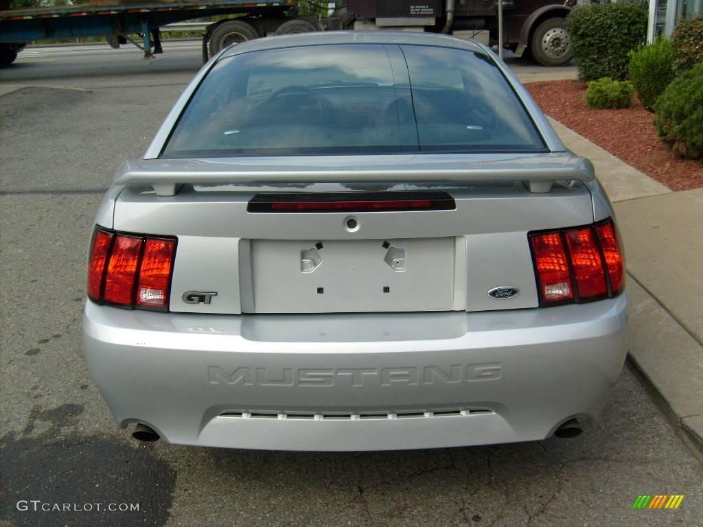 2002 Mustang GT Coupe - Satin Silver Metallic / Dark Charcoal photo #4