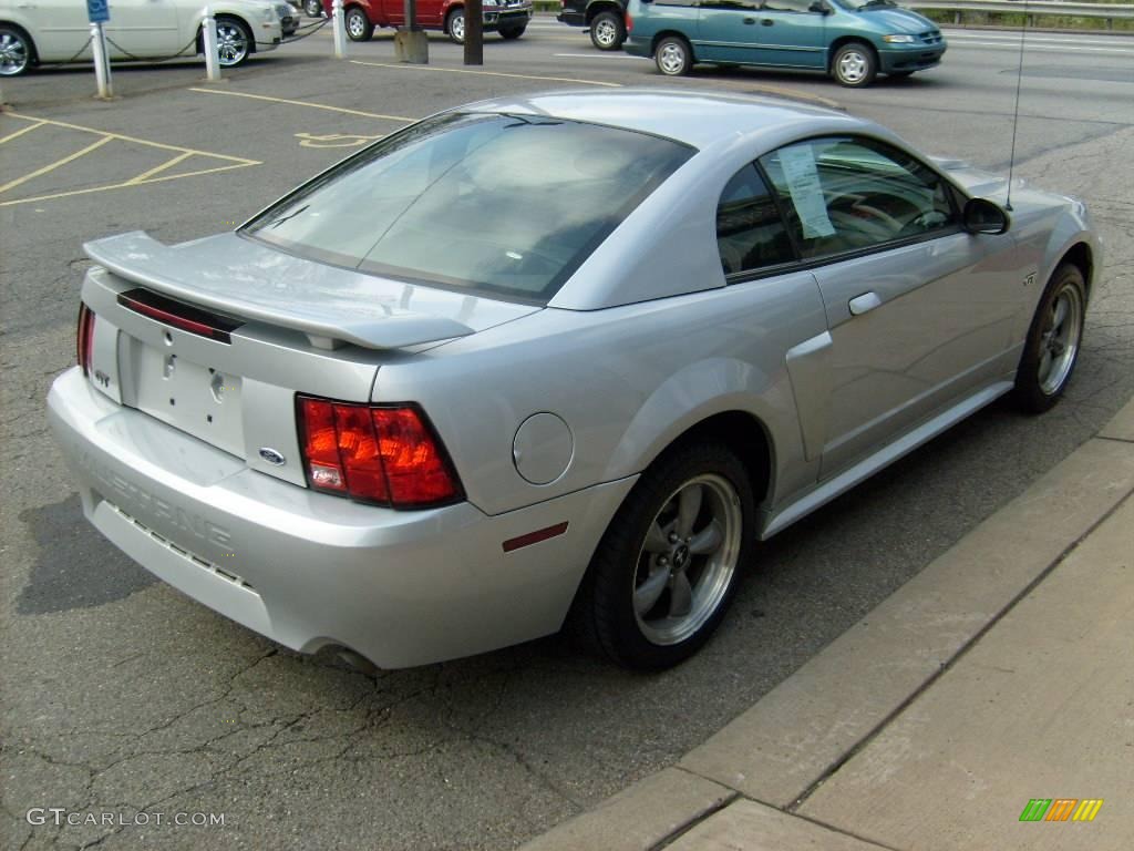 2002 Mustang GT Coupe - Satin Silver Metallic / Dark Charcoal photo #5