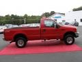2002 Red Clearcoat Ford F250 Super Duty XLT Regular Cab 4x4  photo #4