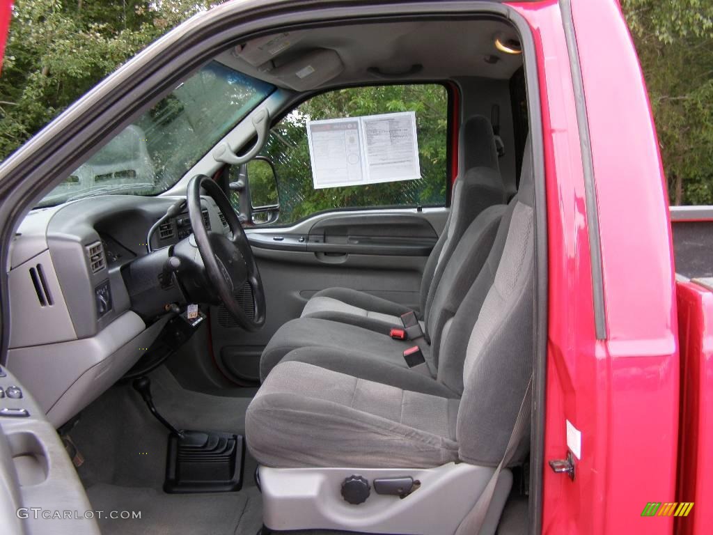 2002 F250 Super Duty XLT Regular Cab 4x4 - Red Clearcoat / Medium Flint photo #13