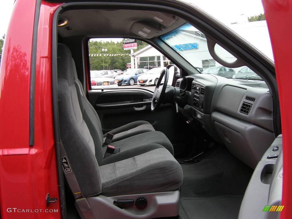 2002 F250 Super Duty XLT Regular Cab 4x4 - Red Clearcoat / Medium Flint photo #19