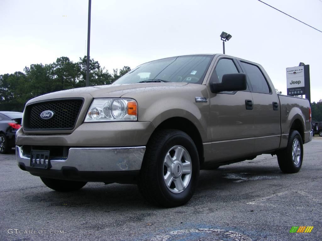 2004 F150 XLT SuperCrew - Arizona Beige Metallic / Tan photo #4