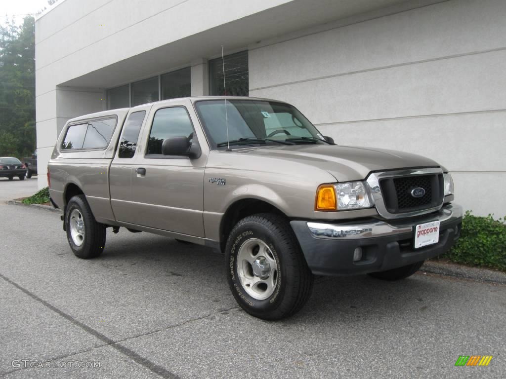 2004 Ranger XLT SuperCab 4x4 - Arizona Beige Metallic / Black/Medium Pebble photo #1