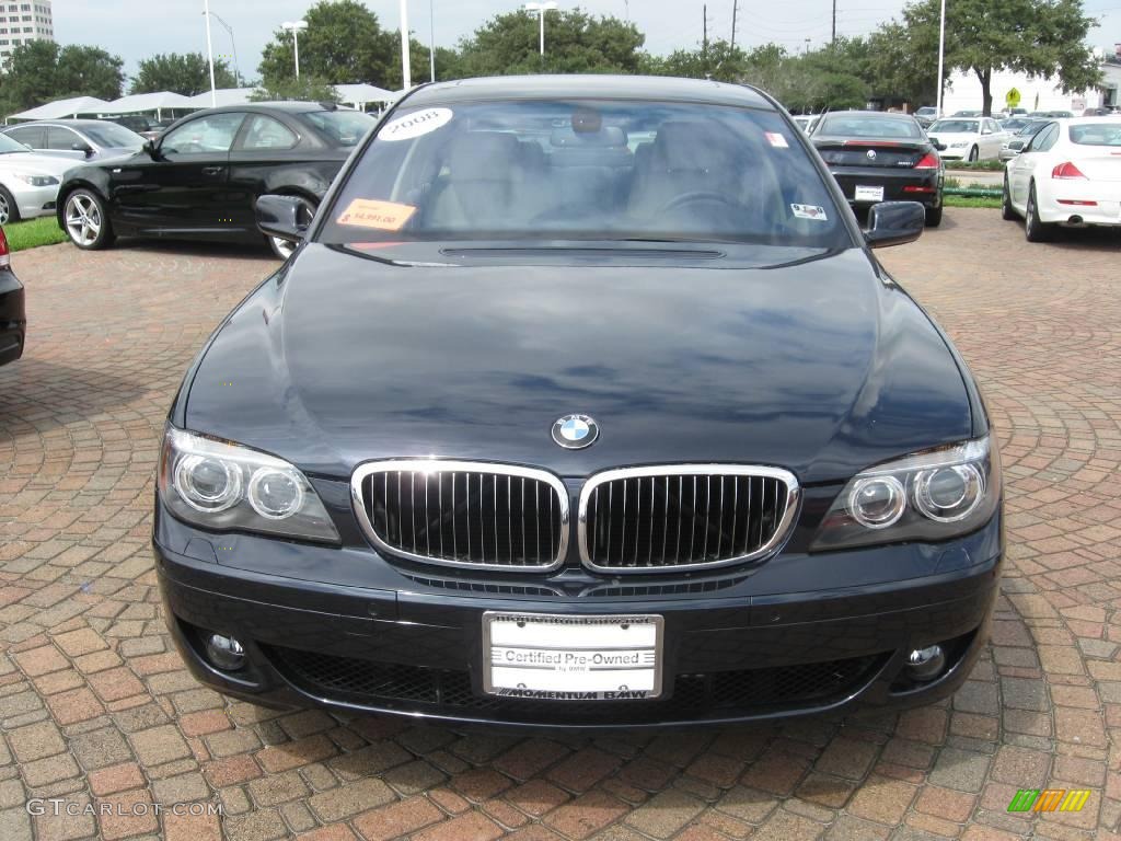 2008 7 Series 750Li Sedan - Monaco Blue Metallic / Cream Beige photo #2