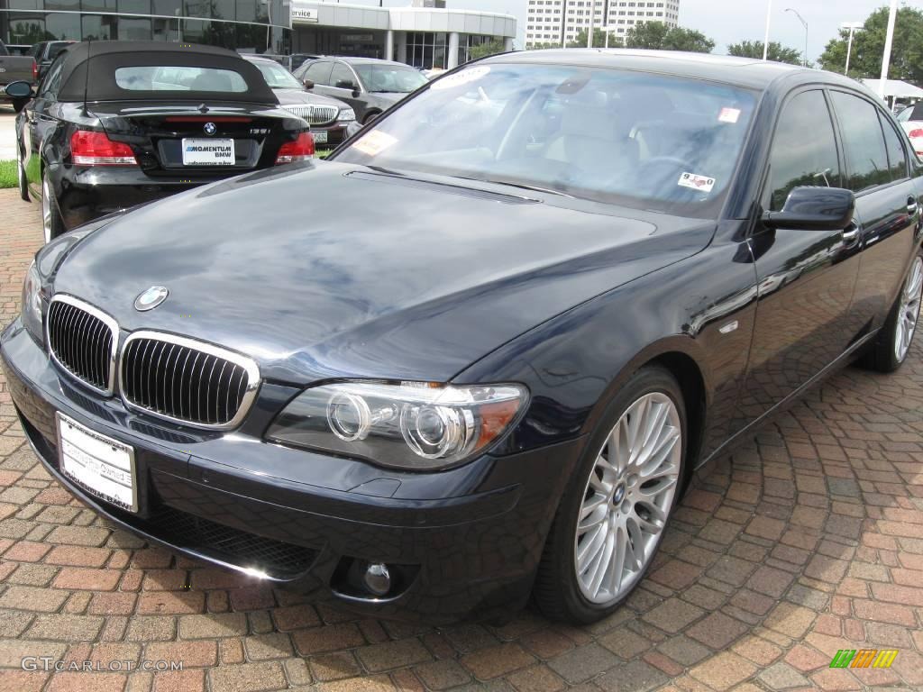 2008 7 Series 750Li Sedan - Monaco Blue Metallic / Cream Beige photo #3