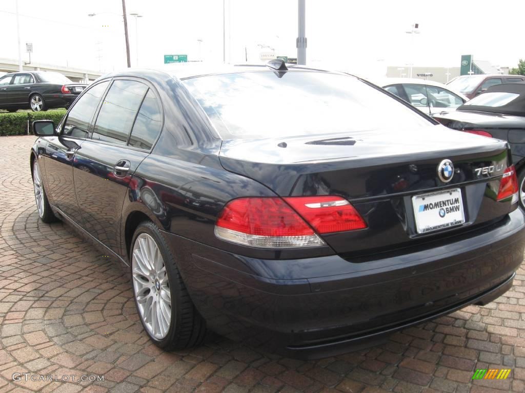 2008 7 Series 750Li Sedan - Monaco Blue Metallic / Cream Beige photo #5