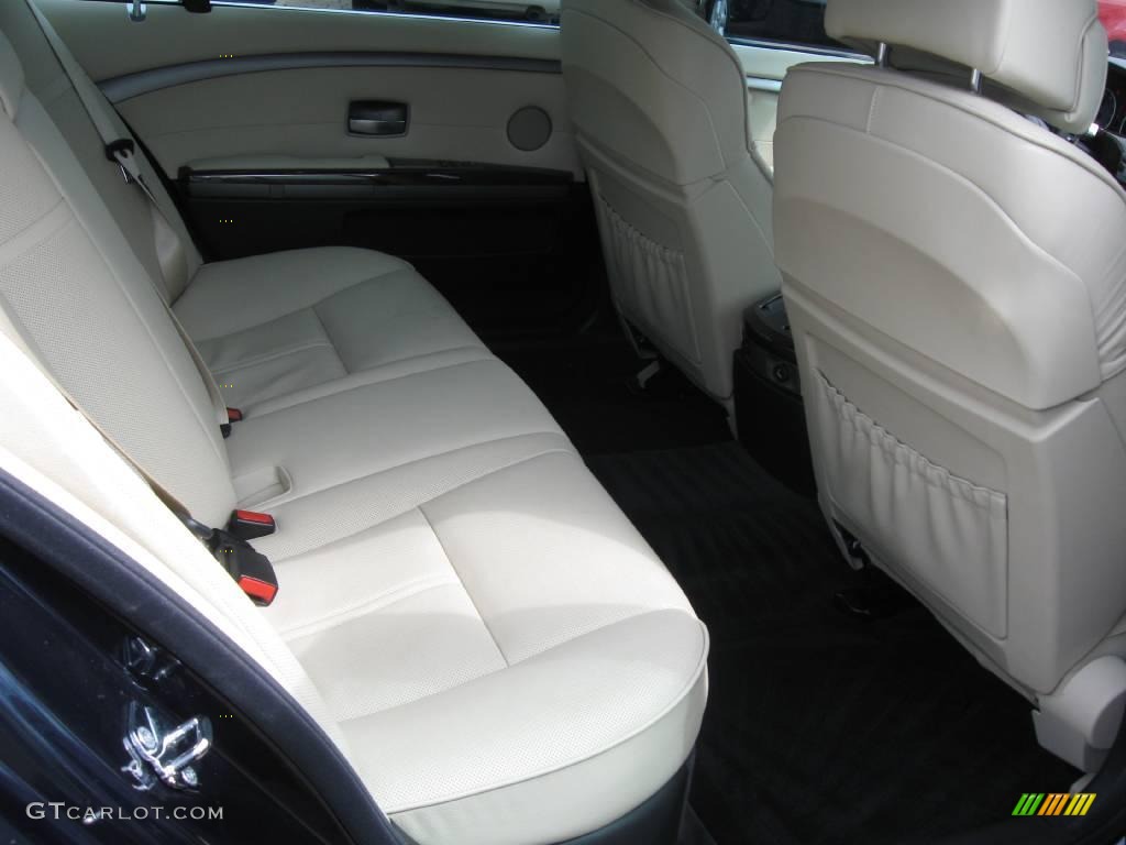 2008 7 Series 750Li Sedan - Monaco Blue Metallic / Cream Beige photo #10
