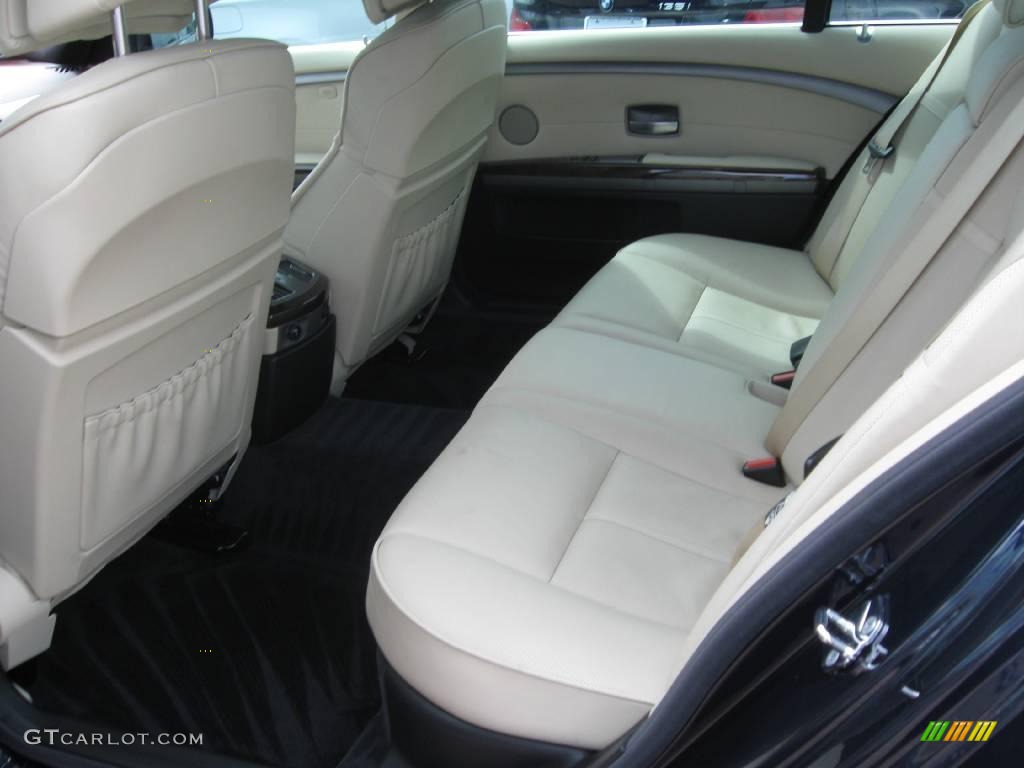 2008 7 Series 750Li Sedan - Monaco Blue Metallic / Cream Beige photo #12