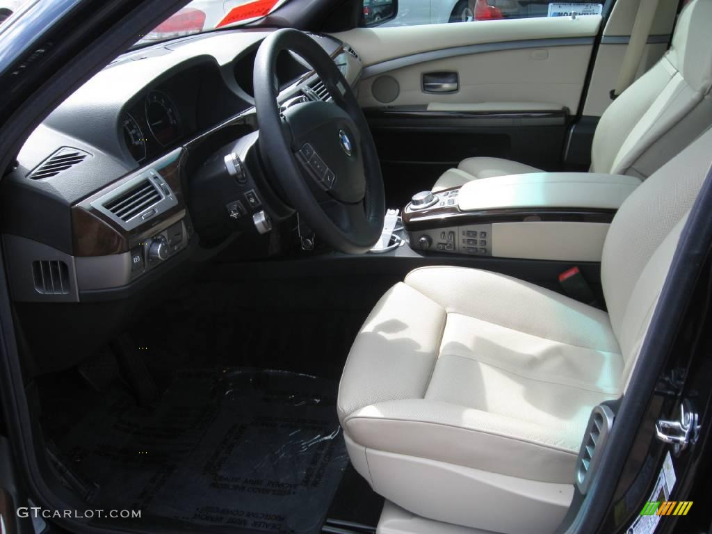 2008 7 Series 750Li Sedan - Monaco Blue Metallic / Cream Beige photo #13