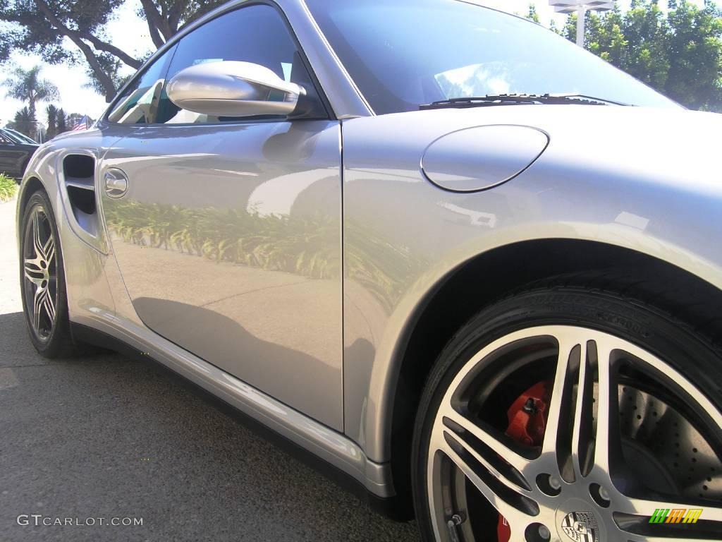 2007 911 Turbo Coupe - Arctic Silver Metallic / Black photo #18