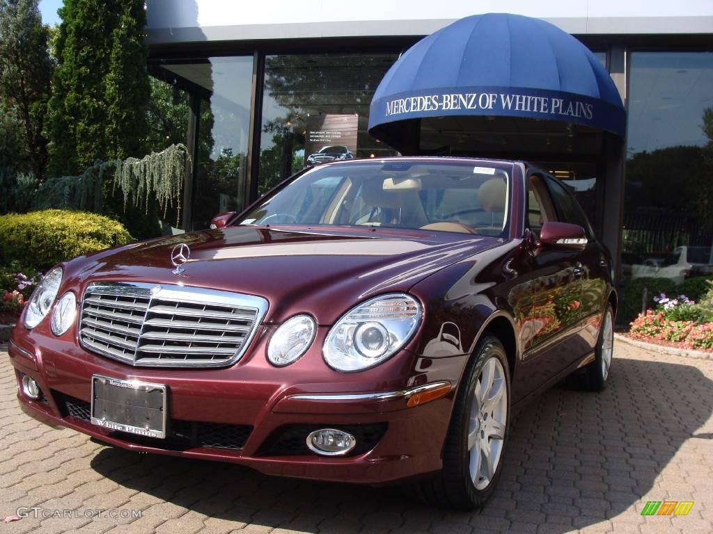 2007 E 350 4Matic Sedan - Barolo Red Metallic / Cashmere photo #1