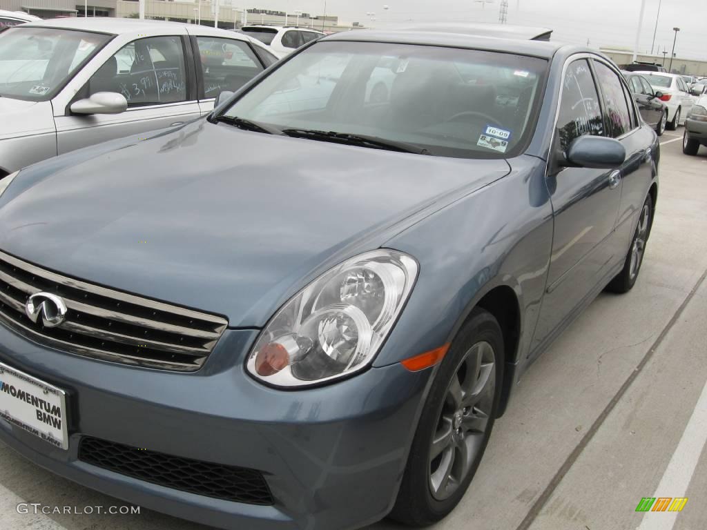 2005 G 35 Sedan - Lakeshore Slate Blue / Graphite photo #1