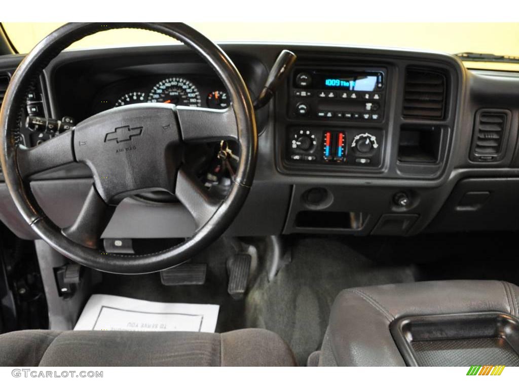 2005 Silverado 1500 LS Crew Cab 4x4 - Dark Blue Metallic / Dark Charcoal photo #8