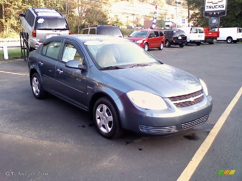 2007 Cobalt LS Sedan - Blue Granite Metallic / Gray photo #2