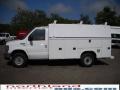 Oxford White 2009 Ford E Series Cutaway E350 Commercial Utility Truck