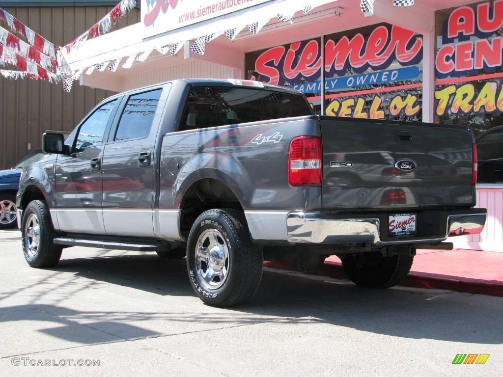 2006 F150 XLT SuperCrew 4x4 - Dark Shadow Grey Metallic / Medium/Dark Flint photo #7