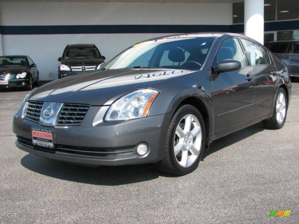 2004 Maxima 3.5 SE - Smoke Metallic / Black photo #1