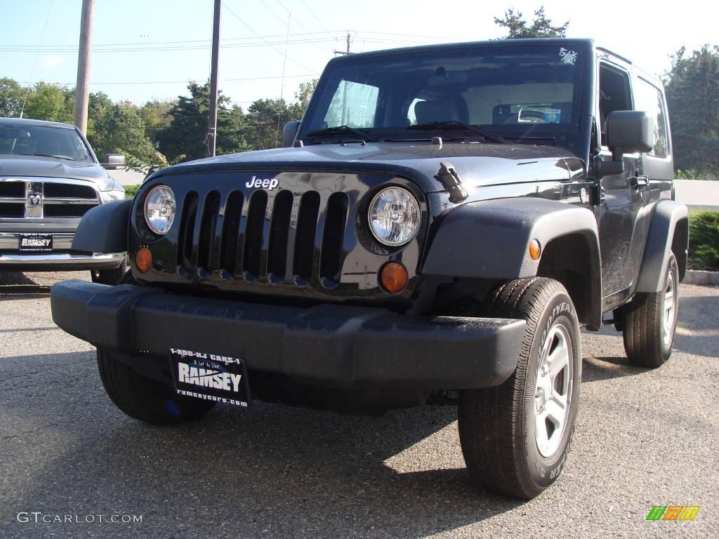 2009 Wrangler X 4x4 - Black / Dark Slate Gray/Medium Slate Gray photo #1