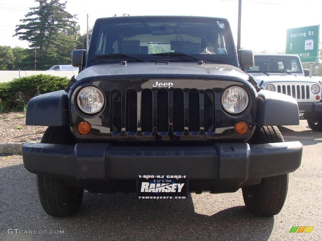 2009 Wrangler X 4x4 - Black / Dark Slate Gray/Medium Slate Gray photo #2