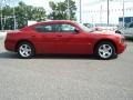 2009 Inferno Red Crystal Pearl Dodge Charger SXT  photo #6