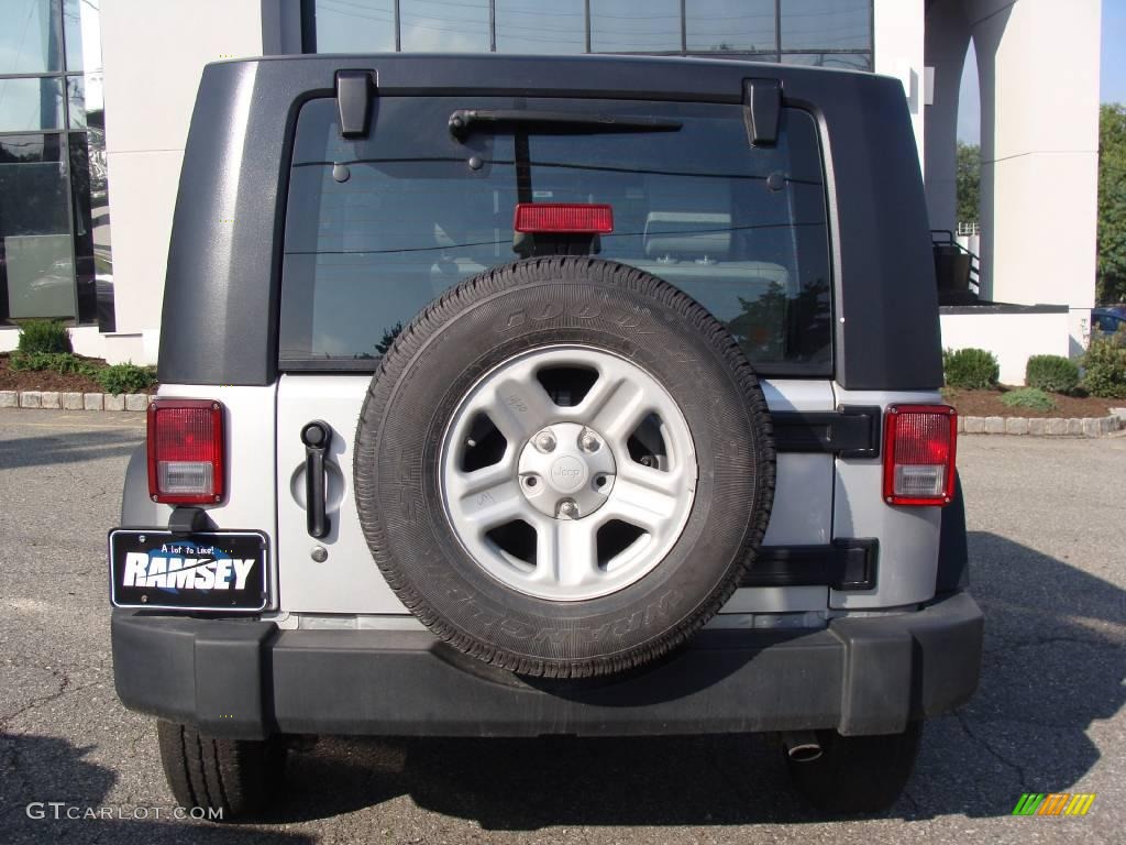 2009 Wrangler X 4x4 - Bright Silver Metallic / Dark Slate Gray/Medium Slate Gray photo #5