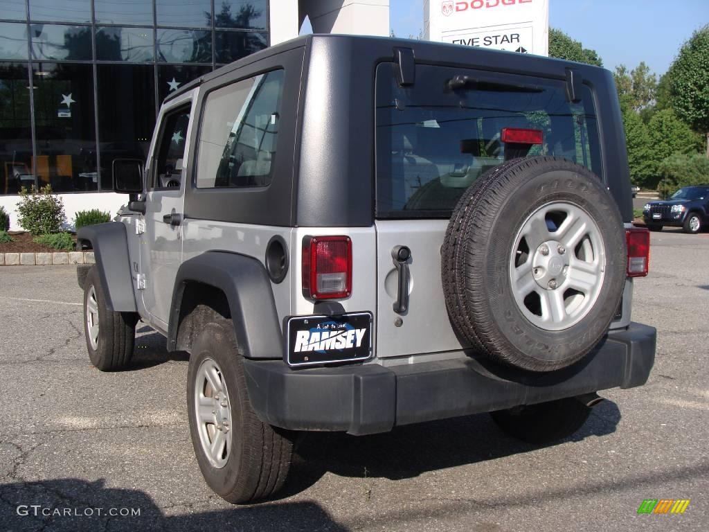 2009 Wrangler X 4x4 - Bright Silver Metallic / Dark Slate Gray/Medium Slate Gray photo #6