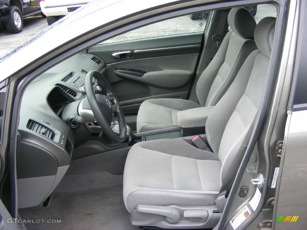 2007 Civic EX Sedan - Galaxy Gray Metallic / Gray photo #10