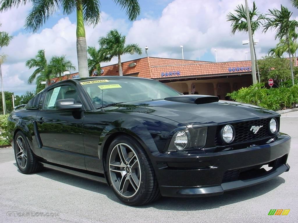 2007 Mustang GT Premium Coupe - Black / Black/Dove Accent photo #1