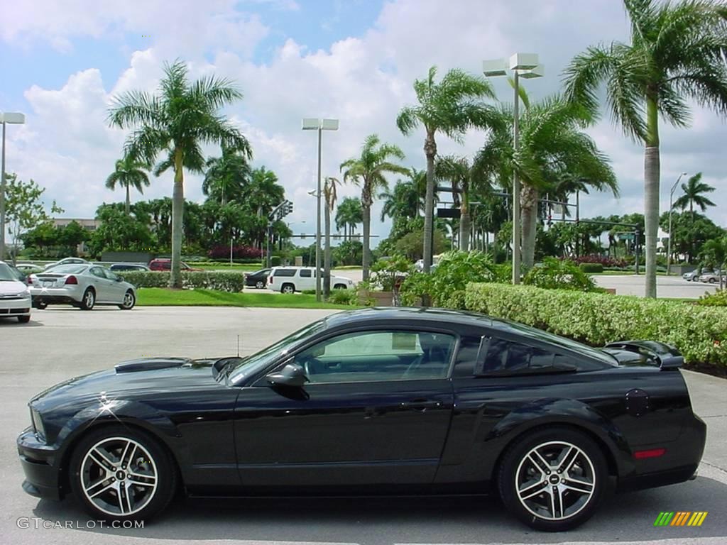 2007 Mustang GT Premium Coupe - Black / Black/Dove Accent photo #7