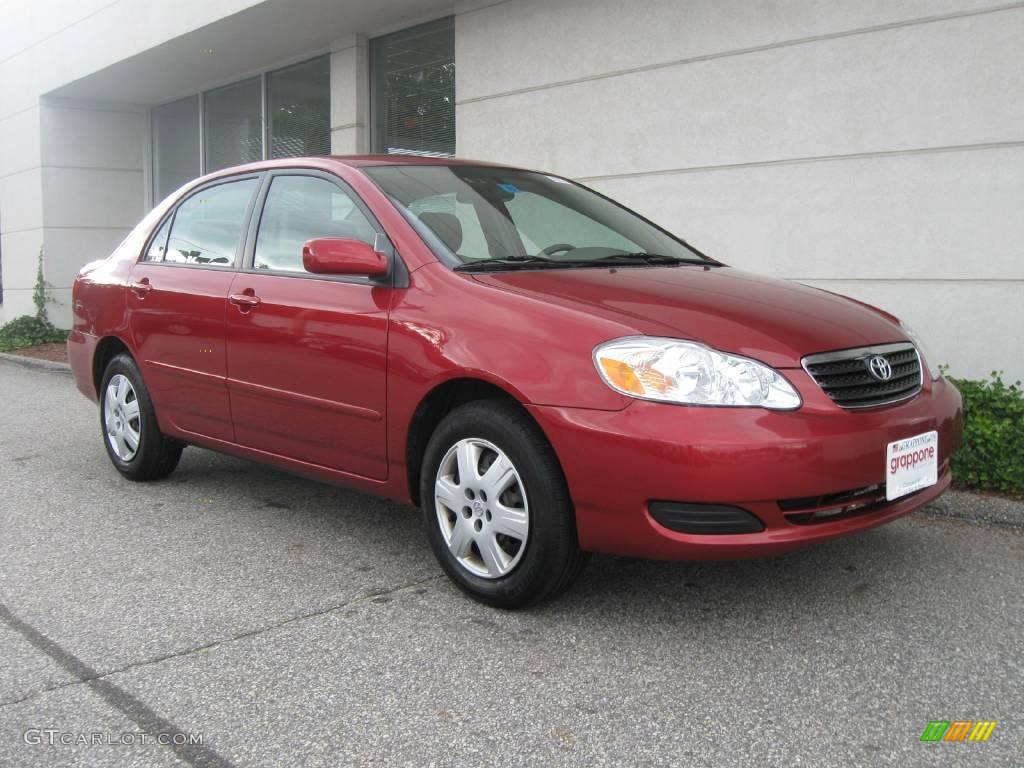 2006 Corolla LE - Impulse Red Pearl / Beige photo #1