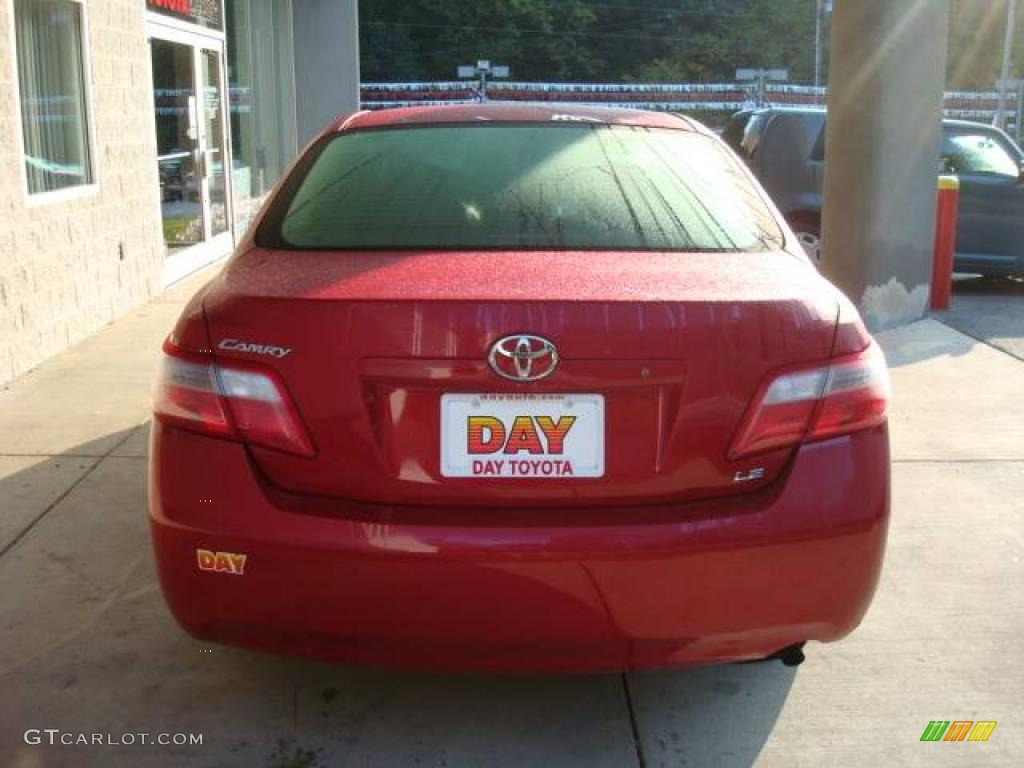 2009 Camry LE - Barcelona Red Metallic / Bisque photo #3