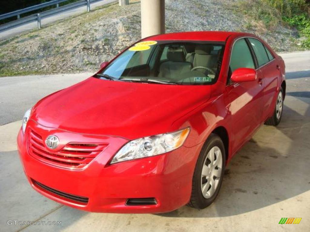 2009 Camry LE - Barcelona Red Metallic / Bisque photo #5