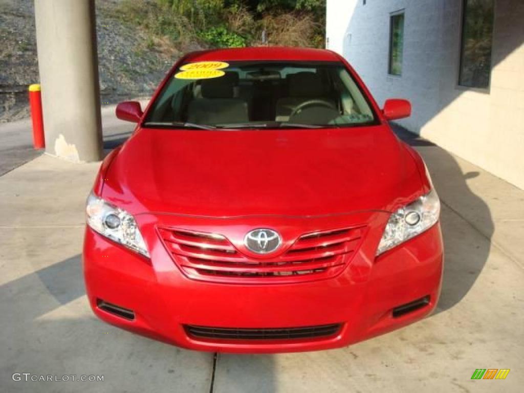 2009 Camry LE - Barcelona Red Metallic / Bisque photo #6