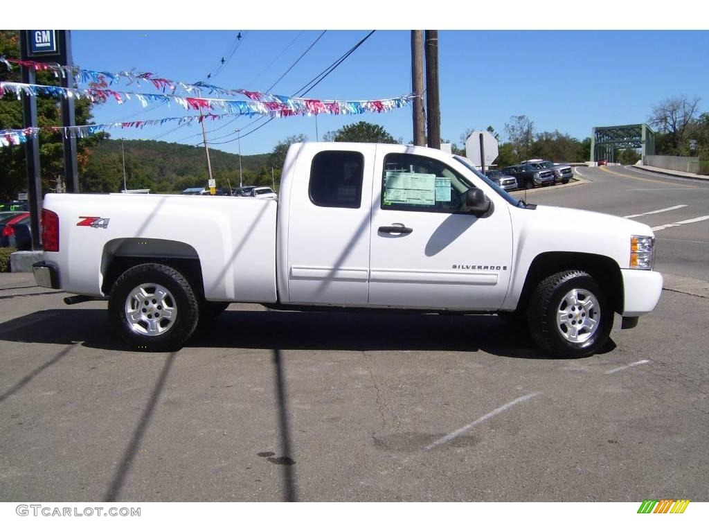 2009 Silverado 1500 LT Extended Cab 4x4 - Summit White / Ebony photo #4