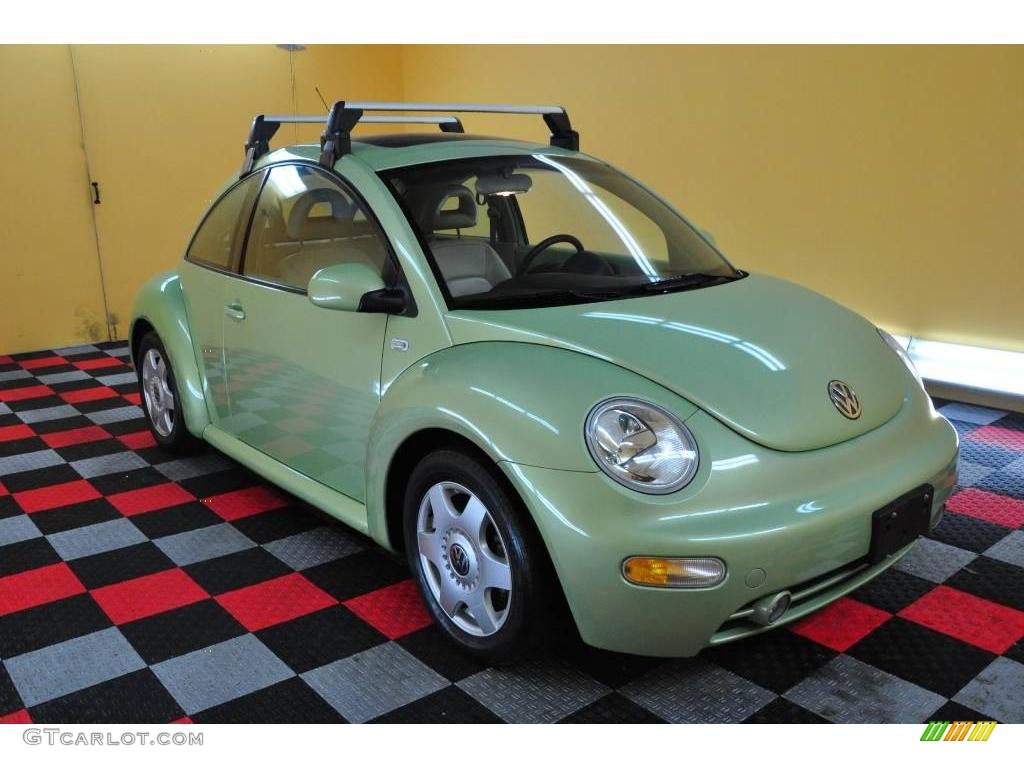 2001 New Beetle GLX 1.8T Coupe - Cyber Green Metallic / Cream photo #1