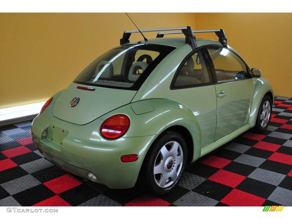 2001 New Beetle GLX 1.8T Coupe - Cyber Green Metallic / Cream photo #26