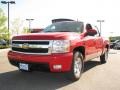 2008 Victory Red Chevrolet Silverado 1500 LTZ Crew Cab 4x4  photo #2