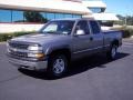 2000 Light Pewter Metallic Chevrolet Silverado 1500 LS Extended Cab 4x4  photo #3