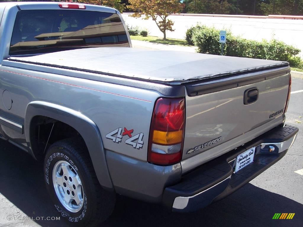 2000 Silverado 1500 LS Extended Cab 4x4 - Light Pewter Metallic / Graphite photo #14