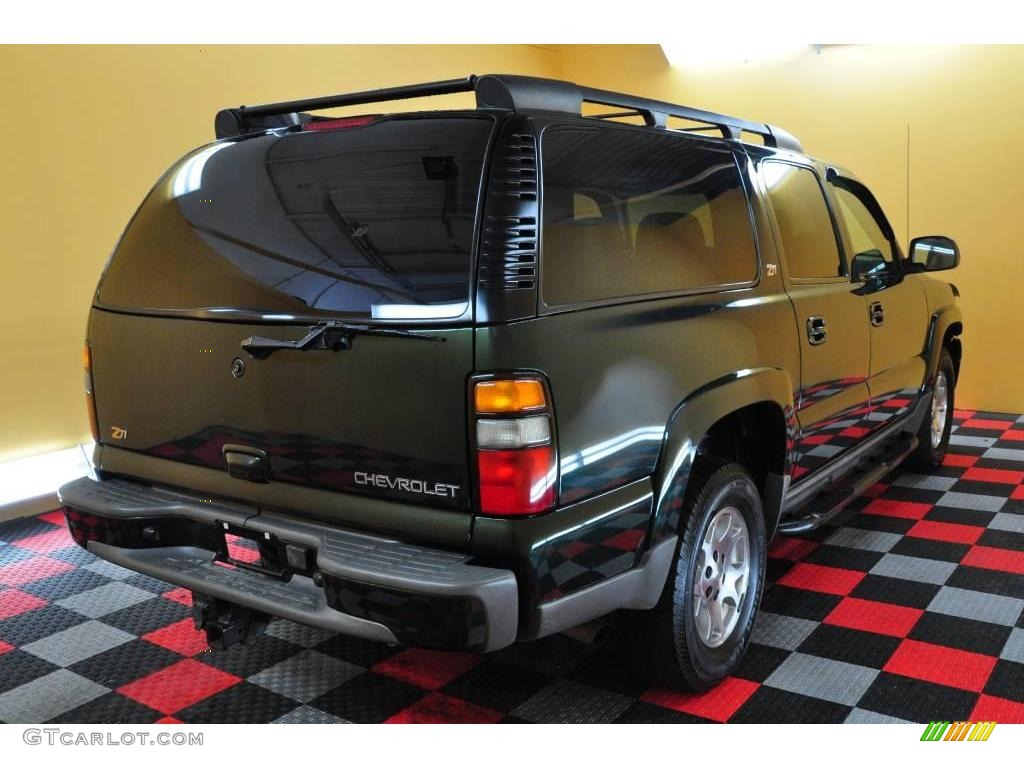 2004 Suburban 1500 Z71 4x4 - Dark Green Metallic / Tan/Neutral photo #6