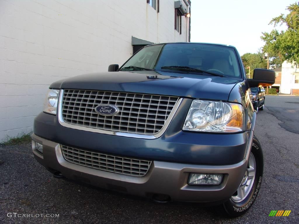 2003 Expedition Eddie Bauer 4x4 - Medium Wedgewood Blue Metallic / Medium Parchment photo #1