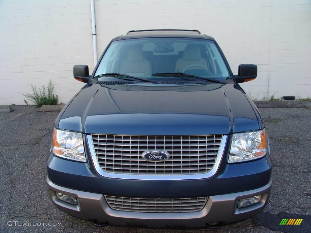 2003 Expedition Eddie Bauer 4x4 - Medium Wedgewood Blue Metallic / Medium Parchment photo #4