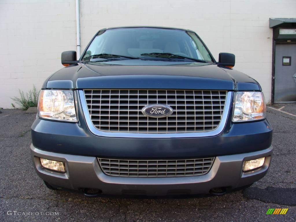 2003 Expedition Eddie Bauer 4x4 - Medium Wedgewood Blue Metallic / Medium Parchment photo #7