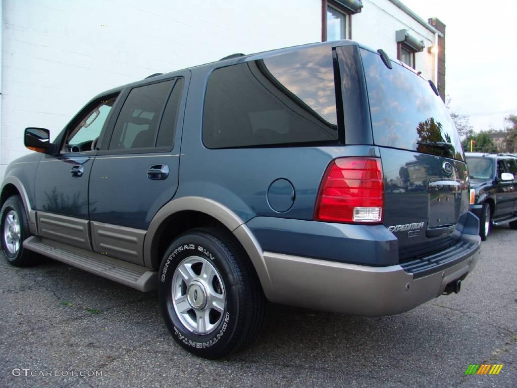 2003 Expedition Eddie Bauer 4x4 - Medium Wedgewood Blue Metallic / Medium Parchment photo #9