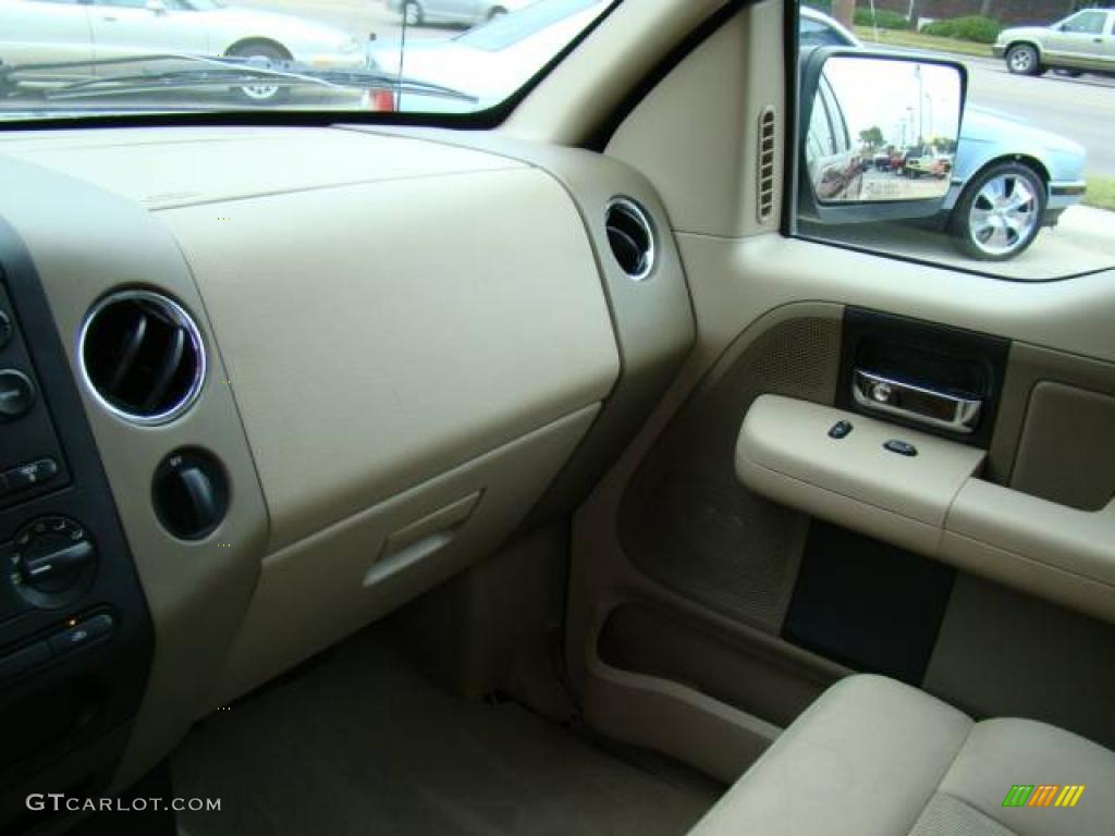 2005 F150 XLT SuperCab - Dark Toreador Red Metallic / Tan photo #14