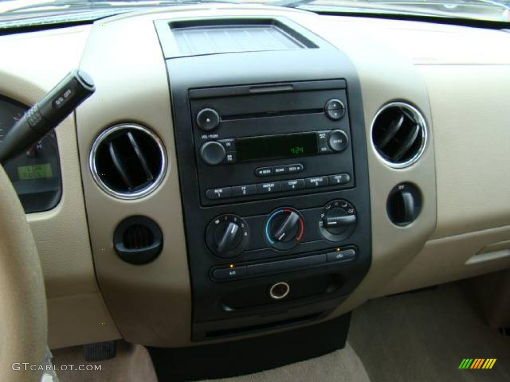 2005 F150 XLT SuperCab - Dark Toreador Red Metallic / Tan photo #15